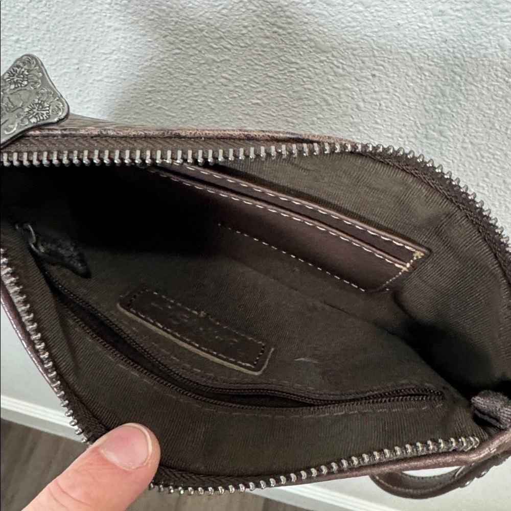 Trinity Ranch western Brown Patterned crossbody B… - image 6